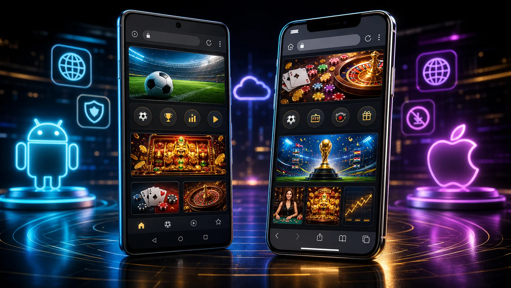 Experiência riobet compatível com Android e iOS no navegador mobile